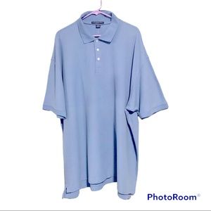 Chestnut Hill Polo Shirt Mens 4XL Baby Blue New
